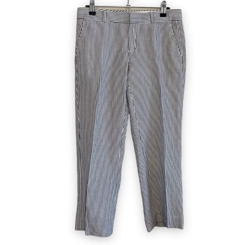 Banana Republic - Logan Stripe Linen Pant - 0 - Sri Lanka